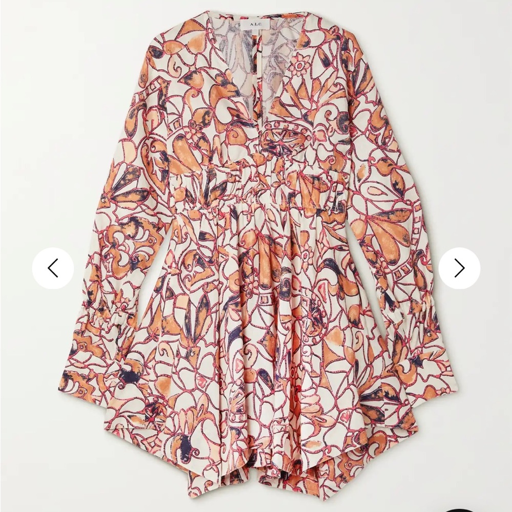 A.L.C. SALINA LINEN MINI DRESS